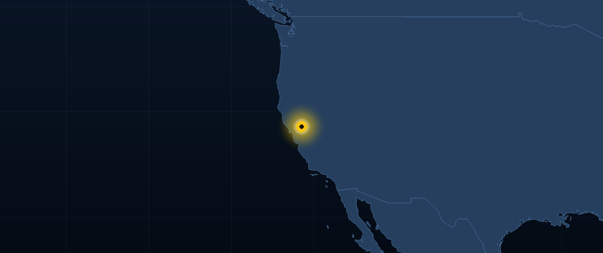 Route map to Sacramento, California