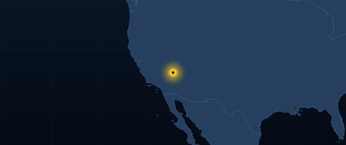 Map showing Las Vegas, Nevada
