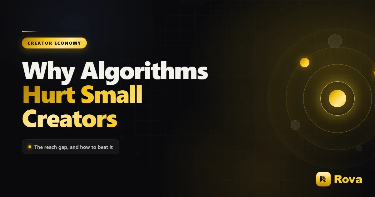 Why Social Media Algorithms Hurt Small Creators (And What to Do)